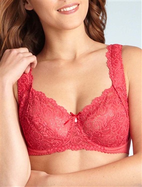 Push Up Bra with Lace Design
