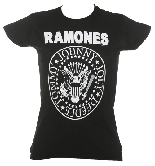 Ladies Ramones Hey Ho Lets Go T-Shirt
