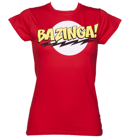 Red Bazinga Big Bang Theory T-Shirt