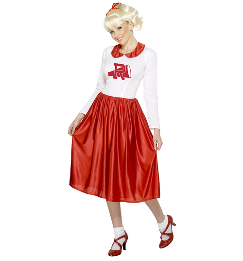 Ladies Sandy Grease Fancy Dress Costume