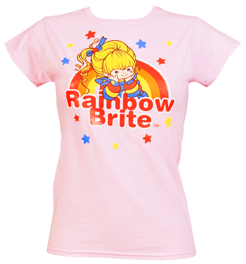 ladies Starry Rainbow Brite T-Shirt
