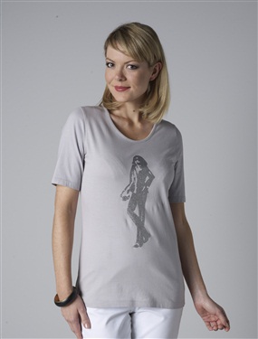 Ladies T-Shirt in Pure Cotton
