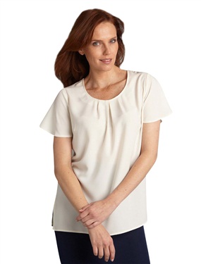T-Shirt with Butterfly-Style Short Sleeves