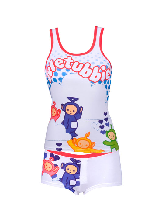 Ladies Teletubbies Vest and Boyshort PJ Set