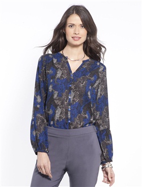 Ladies Tunic Style Print Blouse