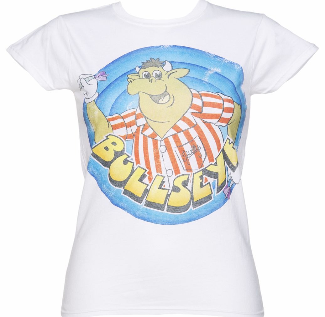 Ladies White Bullseye T-Shirt