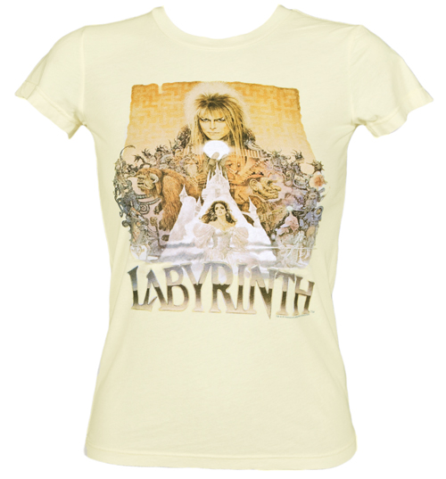 ladies White Labyrinth Cast T-Shirt