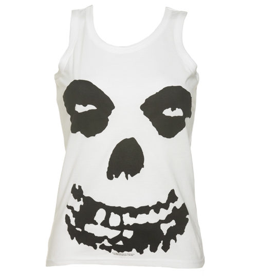 Ladies White Misfits Face Vest