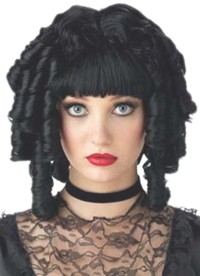 Ladies Wig: Ghost Doll - Black