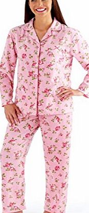 Lady Selena Ladies Floral Lady Selena Pyjamas LN149 Pink Floral 18-20