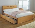 LAI arizona 4ft 6in bedstead with 2drawers and mattress