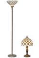 LAI raindrop tiffany table and floor lamps