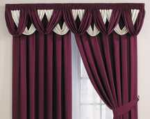 LAI unlined pleated satin curtains