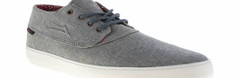 lakai Pale Blue Camby Mid Trainers