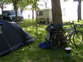 Lake Bracciano campsite nr Rome, Italy