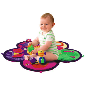 Lamaze Pink Spin and Explore Garden Gym