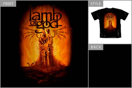 Lamb Of God (Burning Hand) T-shirt brv_12942023_P
