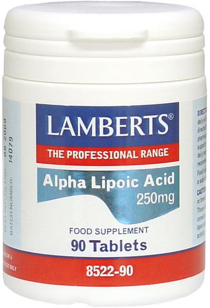Lamberts Alpha Lipoic Acid 250mg x90 tablets