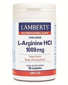 Lamberts L-Arginine 1000mg 90 tablets
