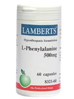 Lamberts L-Phenylalanine 500mg 60 capsules