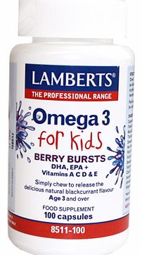 Lamberts Omega 3 Berry Bursts For Kids (100)