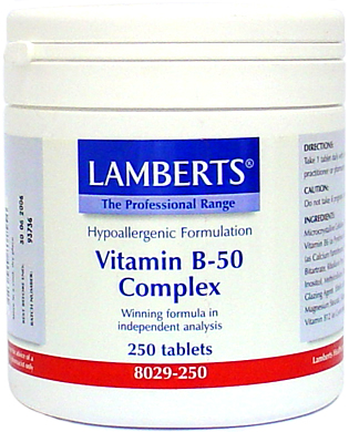 Lamberts Vitamin B-50 Complex 250 tablets