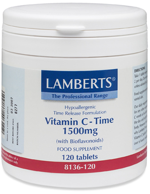 Vitamin C 1500mg Time Release with Bioflavonoids x120