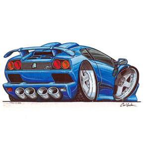 lamborghini Diablo - Blue Kids T-shirt