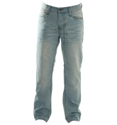 Lambretta 7386 Bleached Wash Easy Fit Jeans -