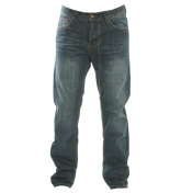 Lambretta 7386 Dark Stone Wash Easy Fit Jeans -