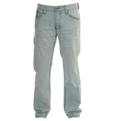 Lambretta 7387 Bleached Wash Easy Fit Jeans -