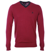 Lambretta Berry V-Neck Sweater