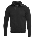 Lambretta Black 1/4 Zip Sweater