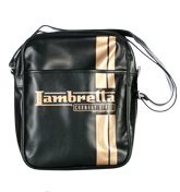Lambretta Black and Gold Shoulder Bag