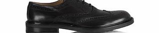 Lambretta Black original leather lace-up brogues