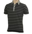Black Stripe Polo Shirt