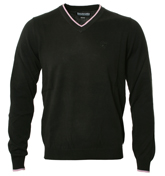 Lambretta Black V-Neck Sweater