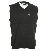 Black V-Neck Tank Top