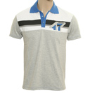 Lambretta Blue, White and Grey Polo Shirt