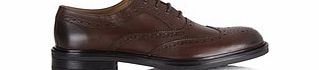 Lambretta Dark brown leather Derby brogues