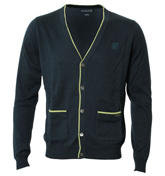 Denim Button Fastening Cardigan
