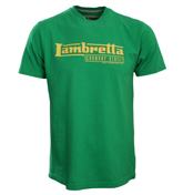 Lambretta Green T-Shirt with Printed Design