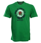 Lambretta Green T-Shirt with Printed Target Design