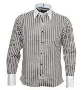 Grey Stripe Long Sleeve Shirt