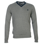 Lambretta Grey V-Neck Sweater