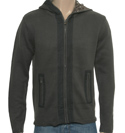 Gunmetal Grey Full Zip Hooded Sweater