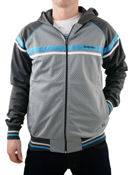 Gunmetal Hooded Zip Jacket