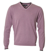 Lambretta Lilac V-Neck Sweater