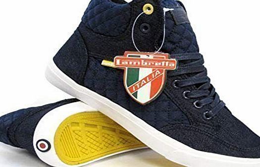 Lambretta Mens Hi Tops Trainers New High Ankle Pumps Fashion Boots Shoes Size 
