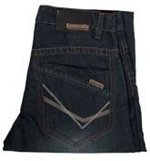 Lambretta Mid Denim Straight Leg Jeans -